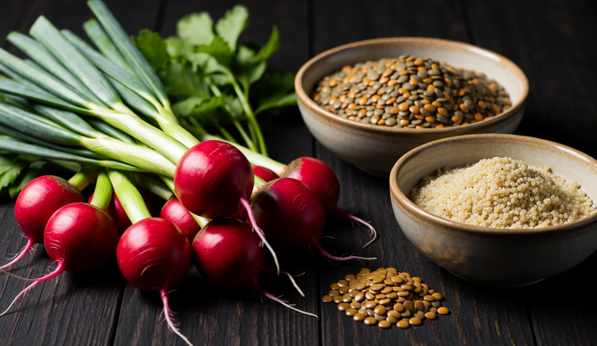 Ingrediente proaspete de grădină